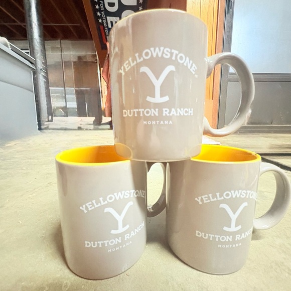 Gray and Yellow Mug Set - Picture 1 of 1